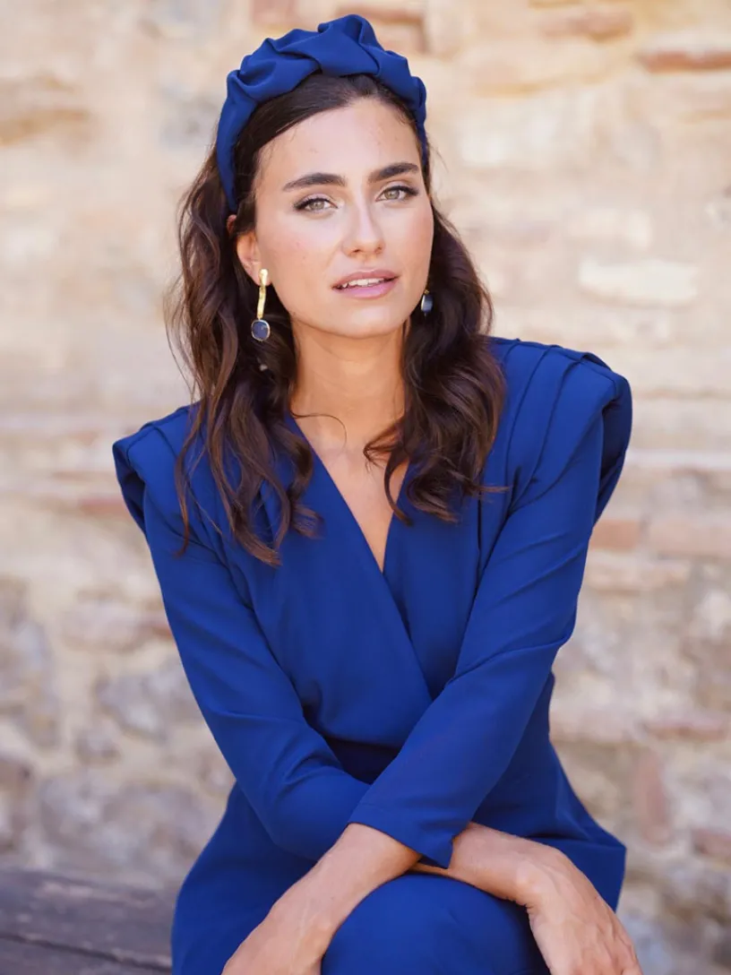 Diademas-Mariquita Trasquilá DIADEMA FRUNCE SOLANA AzulRoyal