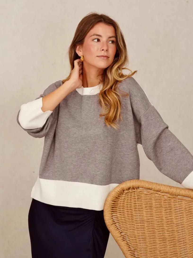 Jerséis Y Sudaderas De Mujer-Mariquita Trasquilá JERSEY BICOLOR