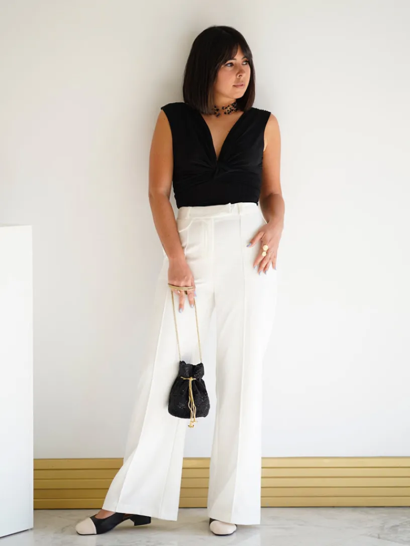 Pantalones De Mujer-Mariquita Trasquilá PANTALON CLASICO Blanco