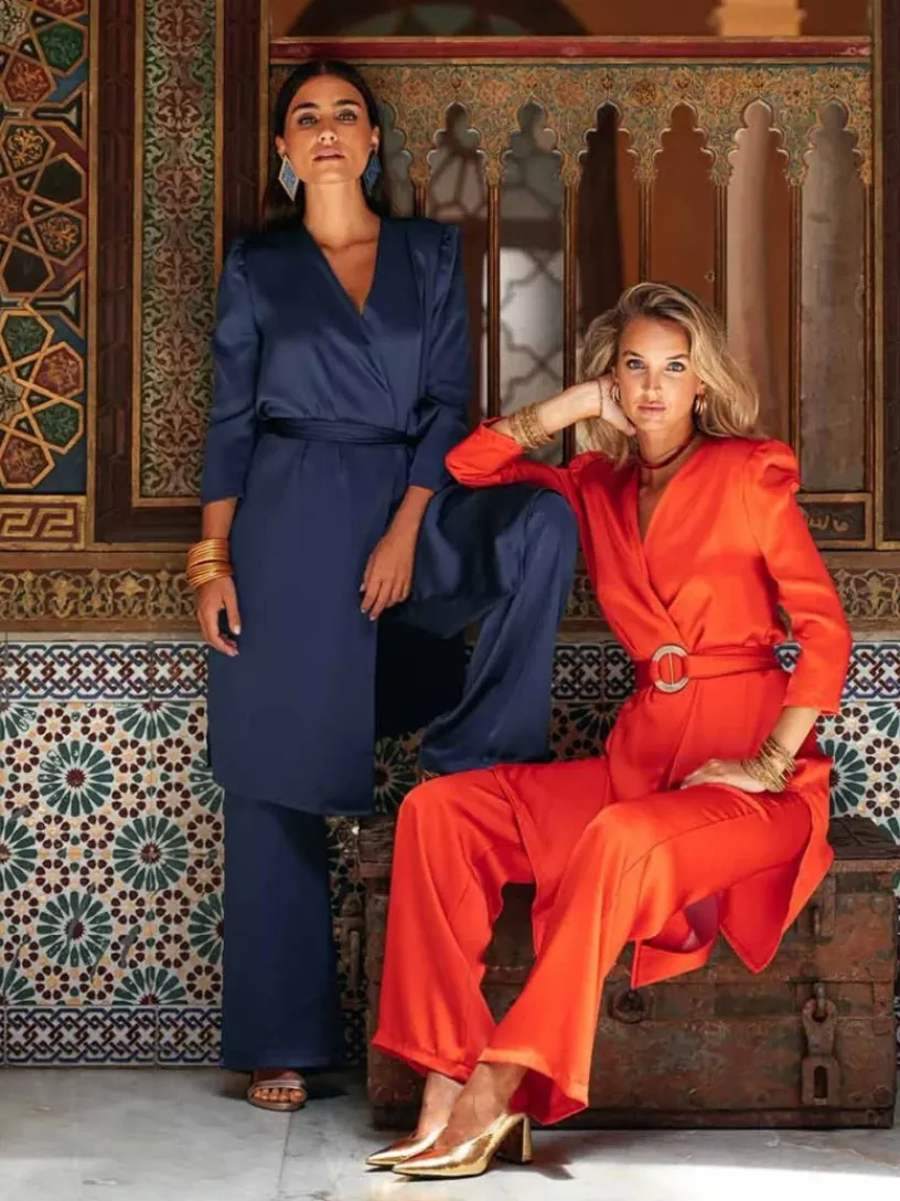 Vestidos Invitadas Boda De Día | Vestidos De Invitada Comunión-Mariquita Trasquilá TRAJE RENATA AzulMarino